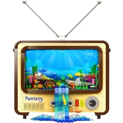 Pantasy 61008 "Retro Television" Klemmbaustein-Set (1173 Teile)