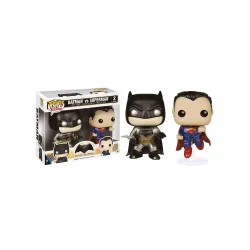 Metallic Batman v Superman POP! Heroes Vinyl Figuren Doppelpack 9 cm
