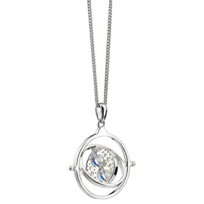 Harry Potter x Swarovski Zeitumkehrer Halskette & Anhänger (Sterling Silber)