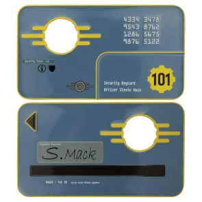 Fallout 3 Replik Vault 101 Security Keycard Limited Edition