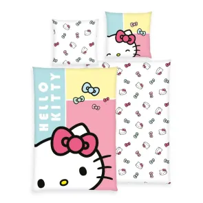 Hello Kitty Bettwäsche Hello Kitty Bow 135 x 200 cm / 80 x 80 cm