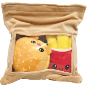Yummis Together Plüschfiguren 2er-pack Burger & Pommes in Take Away Bag 21 cm       