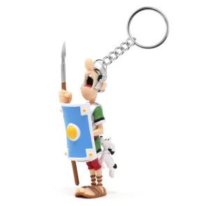 Asterix Schlüsselanhänger Römer von Idefix gebissen