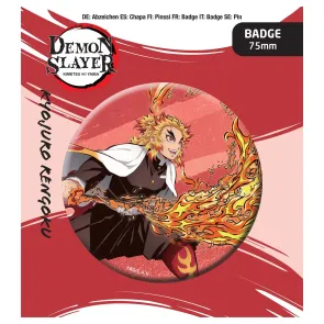 Demon Slayer: Kimetsu no Yaiba Ansteck-Button Kyojuro Rengoku