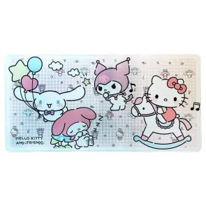 Sanrio Pink Black Party Series XXL Mousepad Hello Kitty & Friends Infant Style