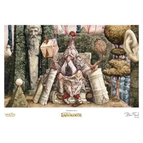 Die Reise ins Labyrinth Kunstdruck Wiseman of the Labyrinth Limitierte Auflage 30 cm