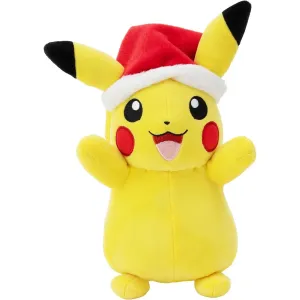 Pokémon Plüschfigur Winter Pikachu mit Weihnachtsmütze 20 cm