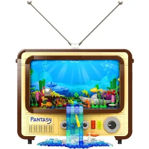 Pantasy 61008 "Retro Television" Klemmbaustein-Set (1173 Teile)