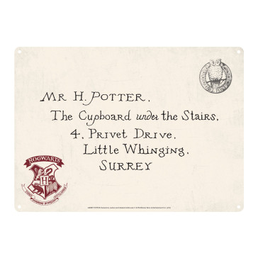 Harry Potter Blechschild Letters 21 x 15 cm 