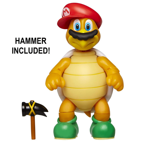 Super Mario Hammer-Bruder mit Hammer Actionfigur 10 cm