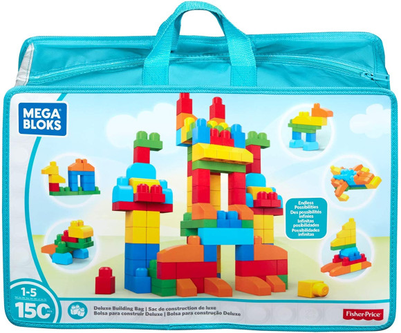 Mega Bloks CNM43 Bausteintasche Deluxe 150 Teile First Builders