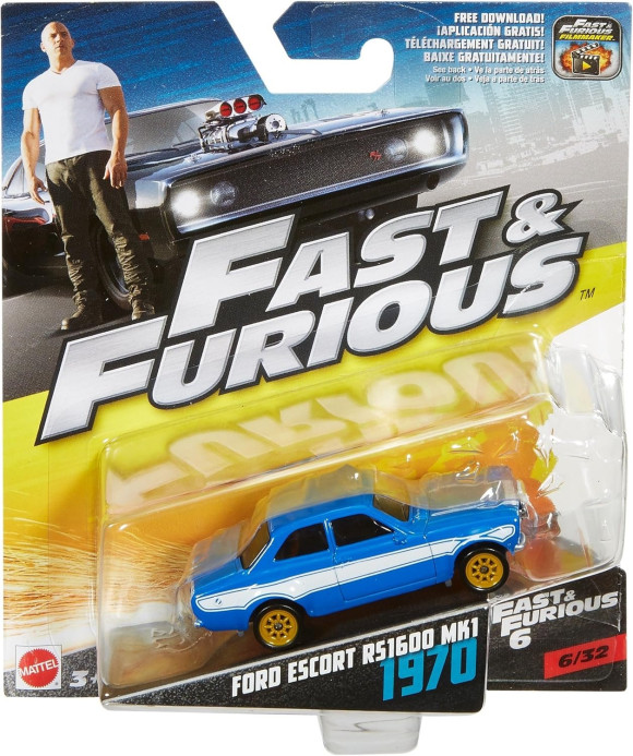 Fast & Furious - Ford Escort RS1600 MK1 1970 - Modellauto 1:64