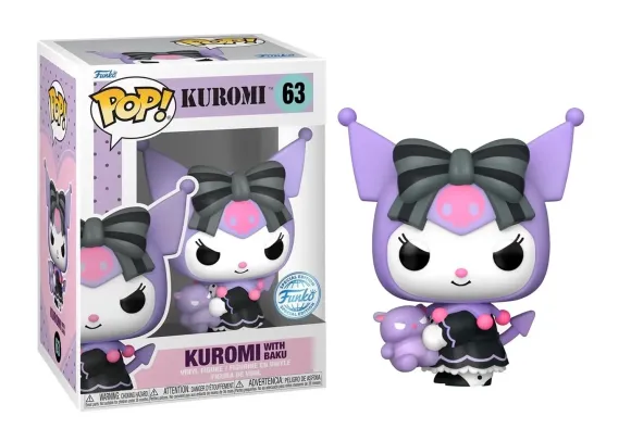 Sanrio POP! Kuromi with Baku Vinyl Figur 9 cm Exclusive