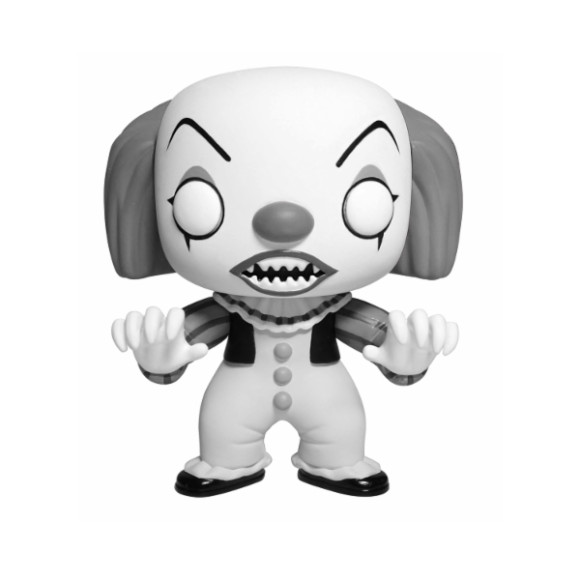 Stephen Kings Es Pennywise POP! Black & White Figur 9 cm