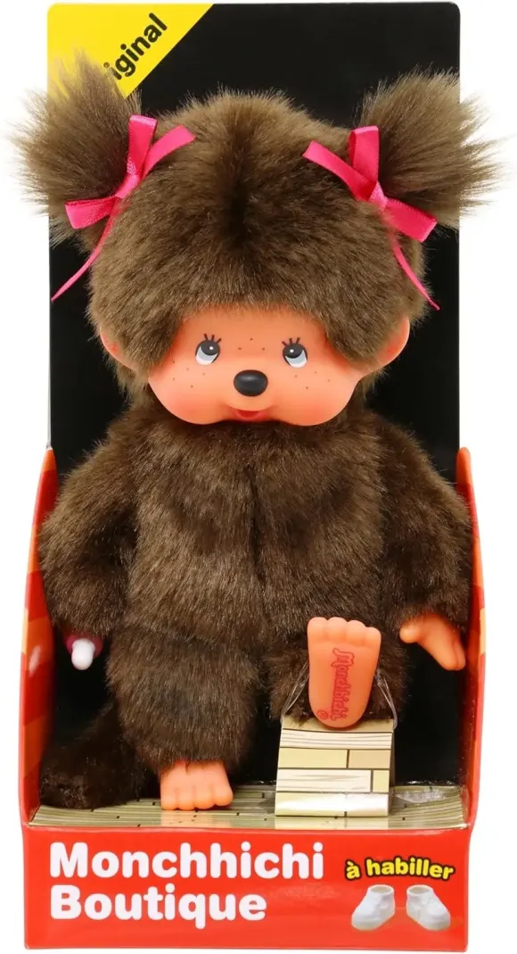 Monchhichi: The Original Girl Plüschtier (20 cm) - Der Kult-Klassiker