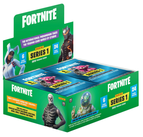 Fortnite Serie 1 Sammelkarten Booster Display