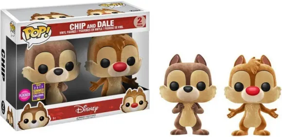 [BWARE] Chip and Dale POP! Doppelpack Flocked SDCC Exclusive 9 cm