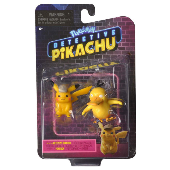 Pokémon Meisterdetektiv Pikachu - Pikachu & Enton Figuren 5 cm