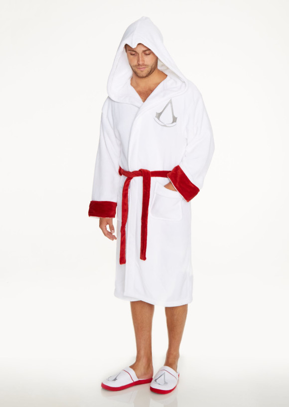 Assassins Creed Bademantel für Erwachsene Assassin White