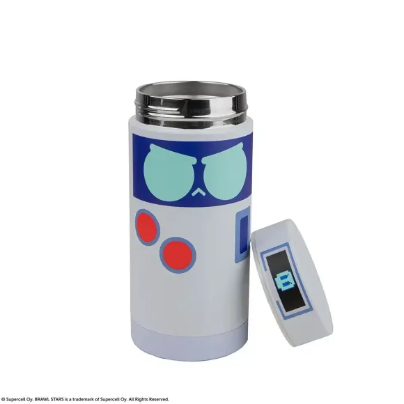 Brawl Stars 8-Bit Trinkflasche - Isolierte Edelstahlflasche (350 ml)