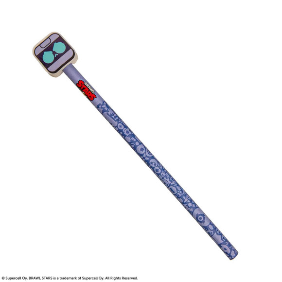 Brawl Stars Bleistift mit Radiergummi 8-Bit - Lila