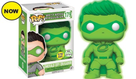 Emerald City Crusader POP! Glow in the Dark Figur 9 cm ECCC Exclusive