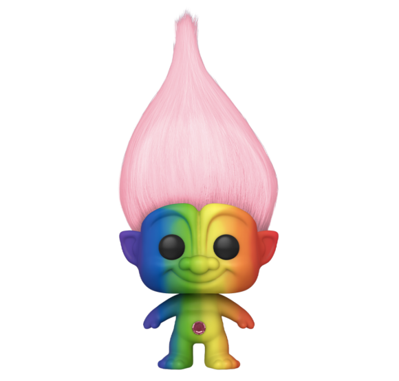 Trolls Classic Rainbow Troll POP! Pink Hair Vinyl Figur 9 cm WonderCon Exclusive