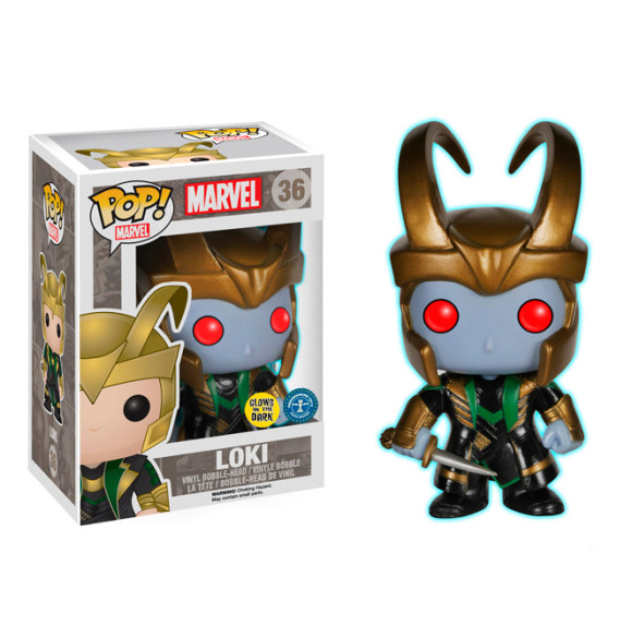 Marvel Comics Loki Frost Giant POP! Figur Glow In The Dark 9 cm