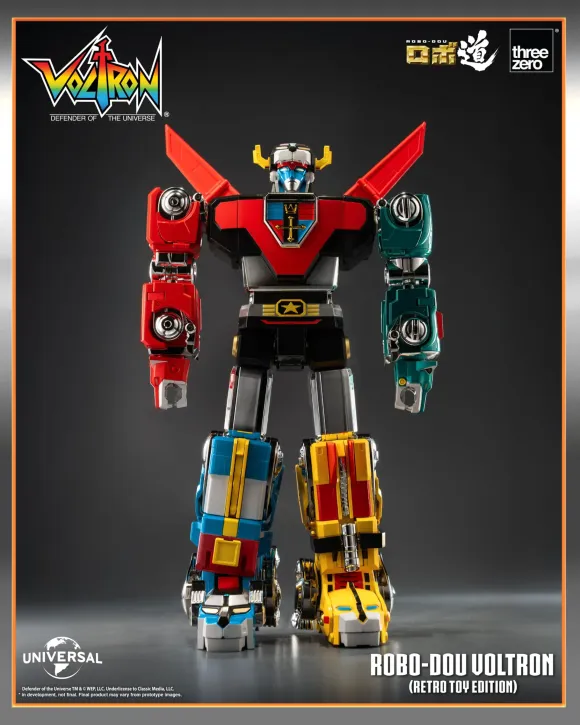 Voltron: Defender of the Universe Robo-Dou Actionfigur Voltron Retro Toy Edition 27 cm