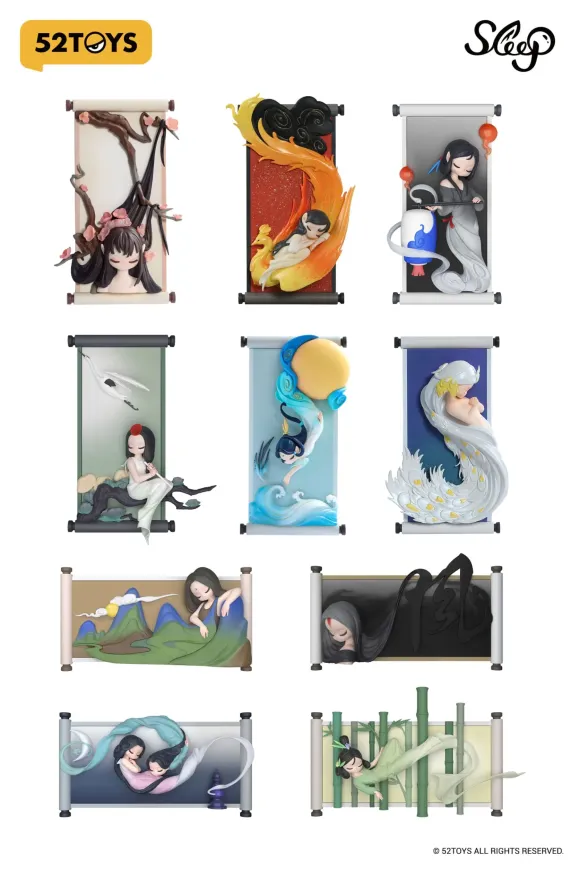 Sleep Blind Box Figuren Sortiment Chinese Scrolls 10 cm (8)