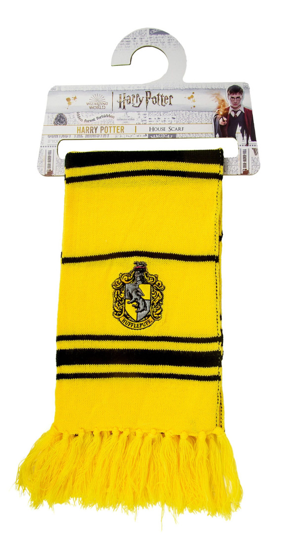 Harry Potter Schal Hufflepuff Thin Stripes (Hanger) 160 cm