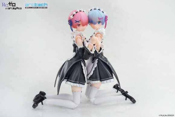 Re:Zero Starting Life in Another World Arctech Posable Series Actionfiguren 2er-Set 1/8 Rem & Ram 20 cm