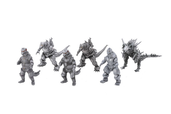 MechaGodzilla Gekizou Series PVC Statuen 9 - 10 cm Sortiment (6)