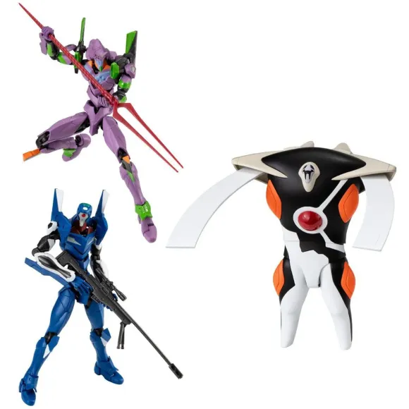 Evangelion Eva-Frame-DX02 Actionfigur Neon Genesis Evangelion 3-teiliges Set 13 cm