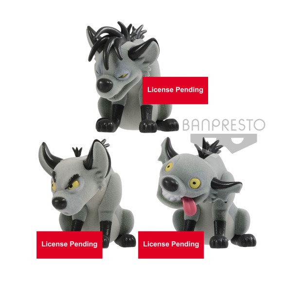 Disney Fluffy Puffy Minifiguren 3er-Pack Banzai, Shenzi & Ed 4 cm