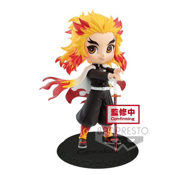Demon Slayer Kimetsu no Yaiba Q Posket Minifigur Kyojuro Rengoku Ver. A 14 cm