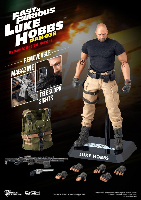 Fast & Furious Luke Hobbs Dynamic 8ction Heroes Actionfigur 21 cm