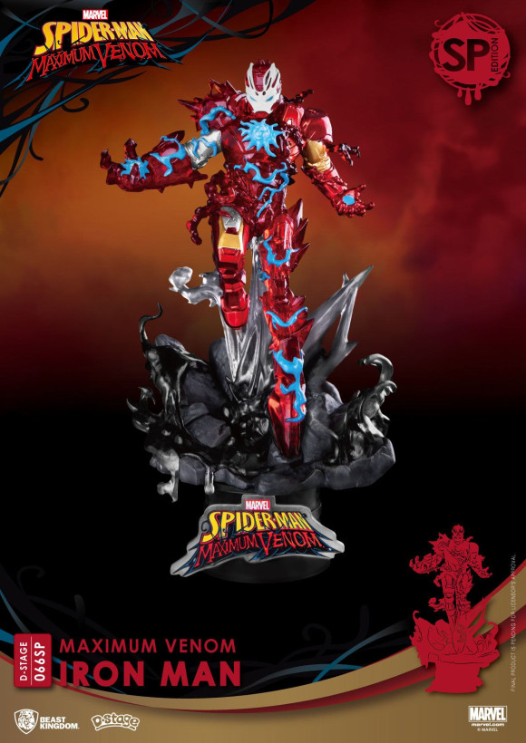 Marvel Maximum Venom Iron Man D-Stage Diorama Statue 16 cm Special Edition