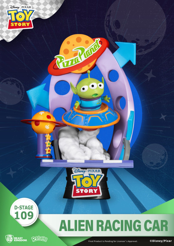 Toy Story D-Stage PVC Diorama Alien Racing Car 15 cm