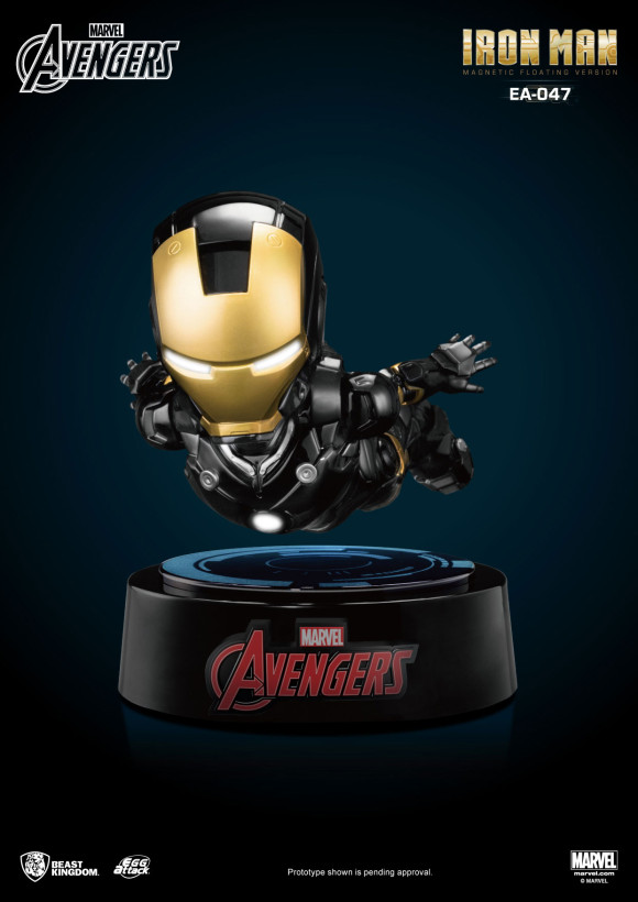 Avengers Iron Man Egg Attack Schwebe-Modell mit Leuchtfunktion 16 cm Special Edition