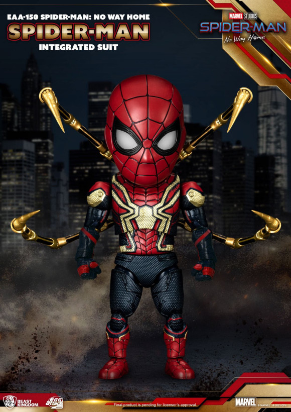 Spider-Man: No Way Home Egg Attack Actionfigur Spider-Man Integrated Suit 17 cm