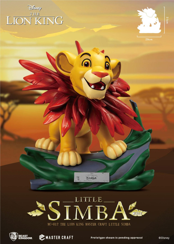 Der König der Löwen Little Simba Master Craft Statue 31 cm