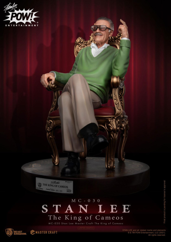Stan Lee The King of Cameos Master Craft Statue 33 cm