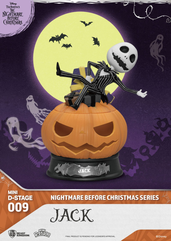 The Nightmare Before Christmas Mini Diorama Stage PVC Figur Jack 10 cm