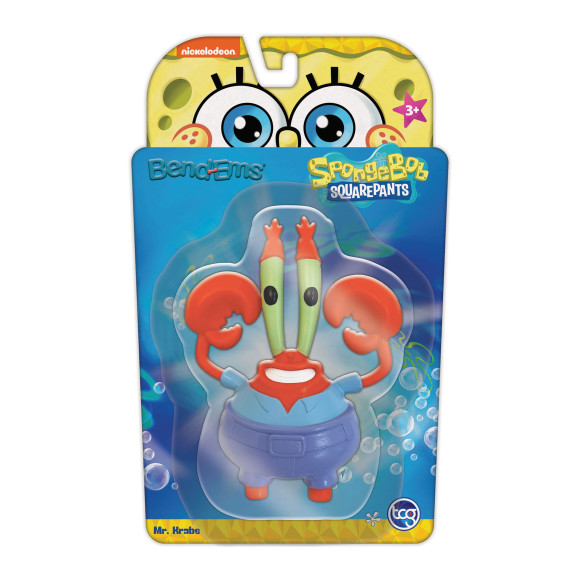 SpongeBob Schwammkopf Bend-Ems Actionfigur Mr. Krabs 15 cm