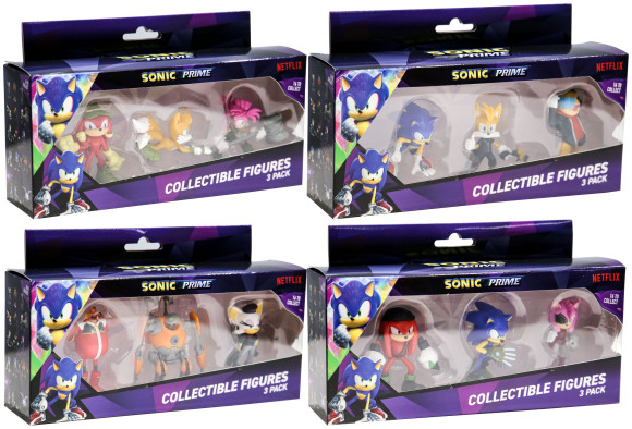 Sonic Prime Actionfiguren 3-Pack Figures 6 cm Sortiment (12)