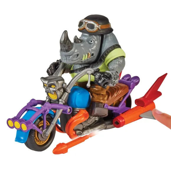 Teenage Mutant Ninja Turtles Actionfigur Chopper mit Rocksteady