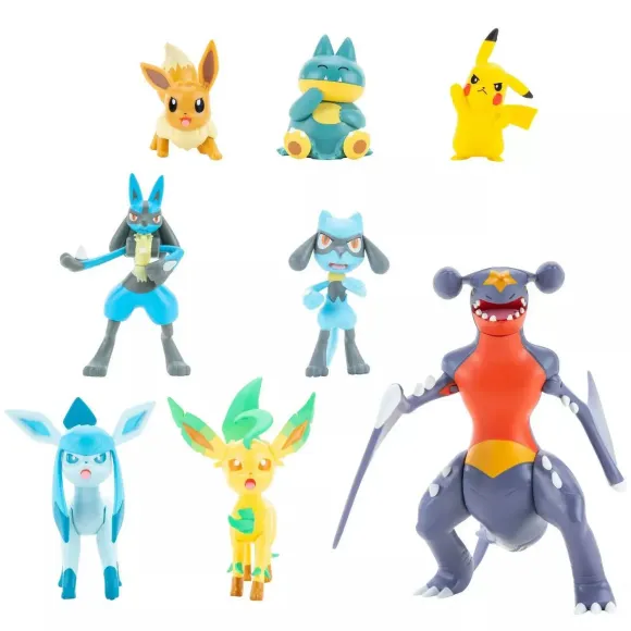 Pokémon Battle Minifiguren 8er-Pack Sinnoh Region 5-11 cm