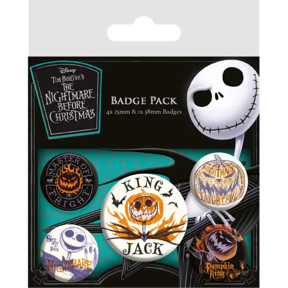 Nightmare before Christmas Ansteck-Buttons 5er-Pack Colourful Shadows 