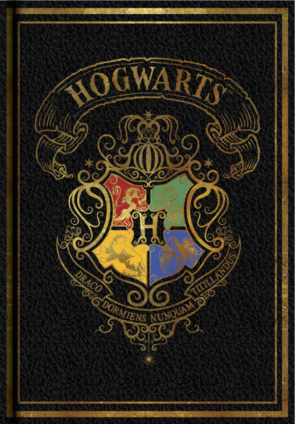 Harry Potter A5 Notizbücher Schwarz Colourful Crest Umkarton (6)